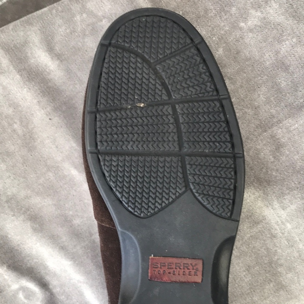 Sperry Top Siders Size 10 olive-y brown color - Picture 7 of 15